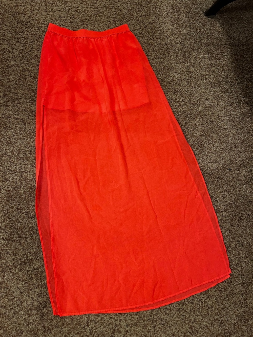 H&M Divided brand sheer maxi skirt or swim cover USA 6